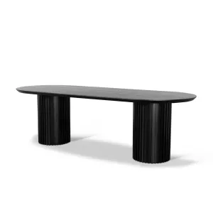 Marty 2.5m Wooden Dining Table - Black