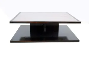 Metro 2 Tier Coffee Table in Shagreen or Upholstered