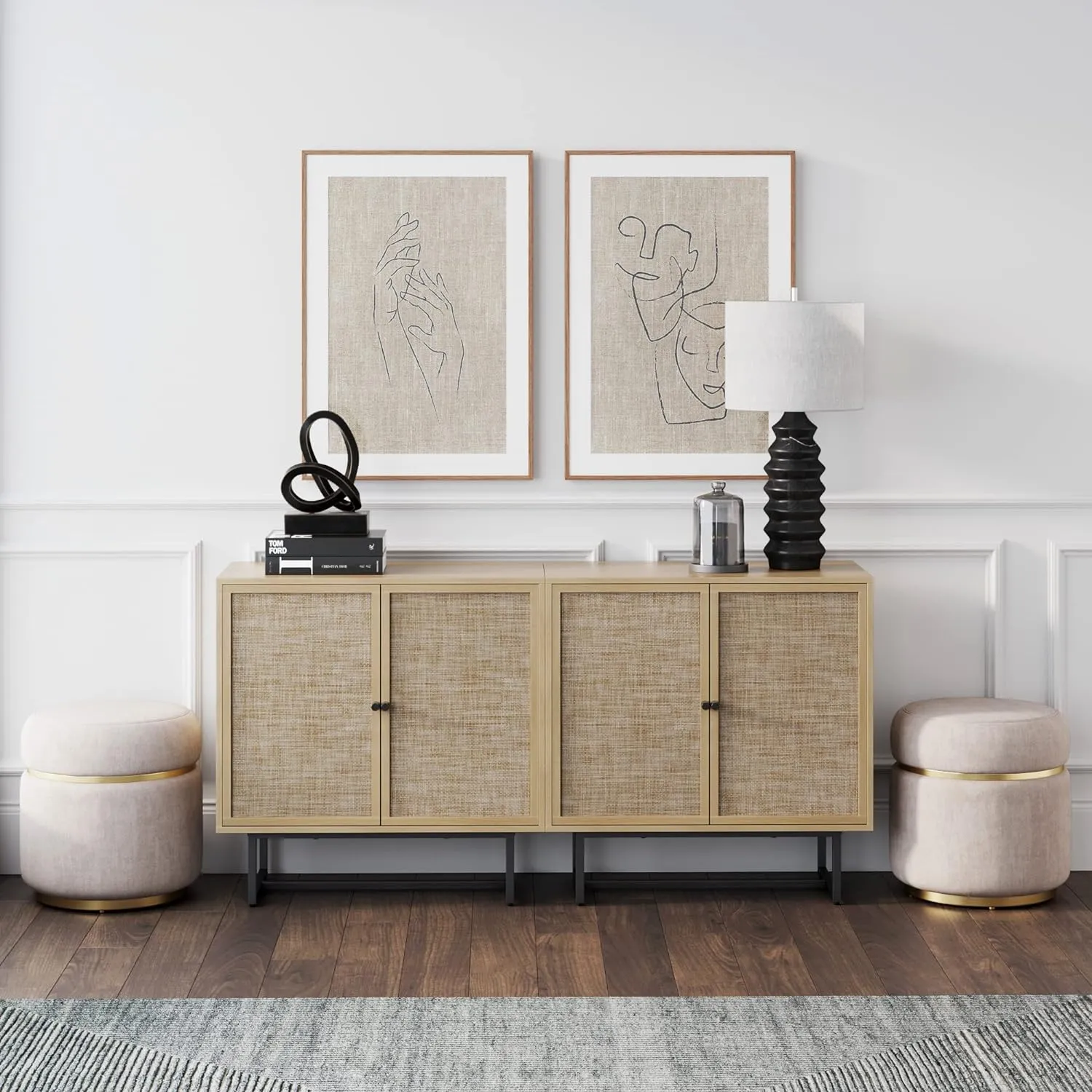 Modern Buffet Sideboard Cabinet for Hallway, Entryway, Dining Living Room