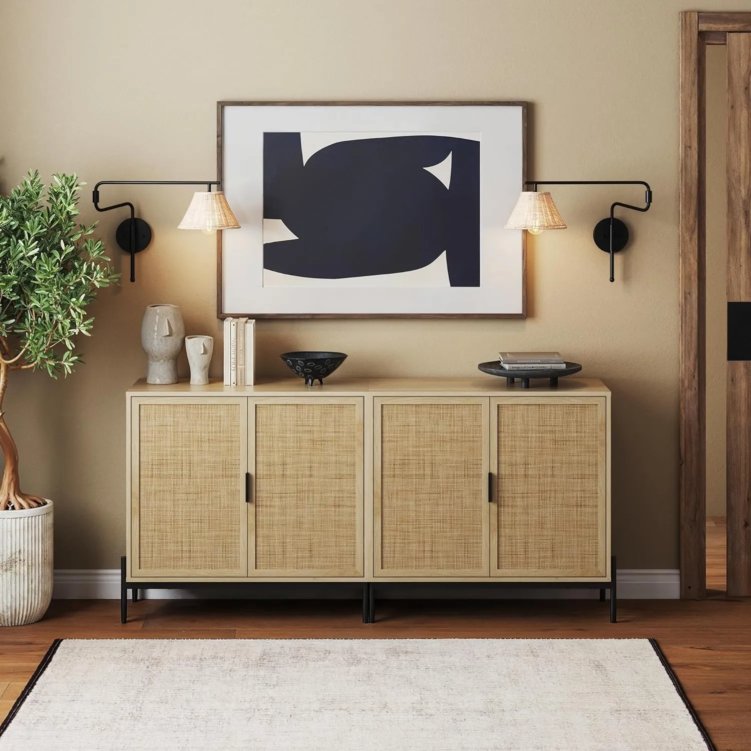 Modern Buffet Sideboard Cabinet for Hallway, Entryway, Dining Living Room