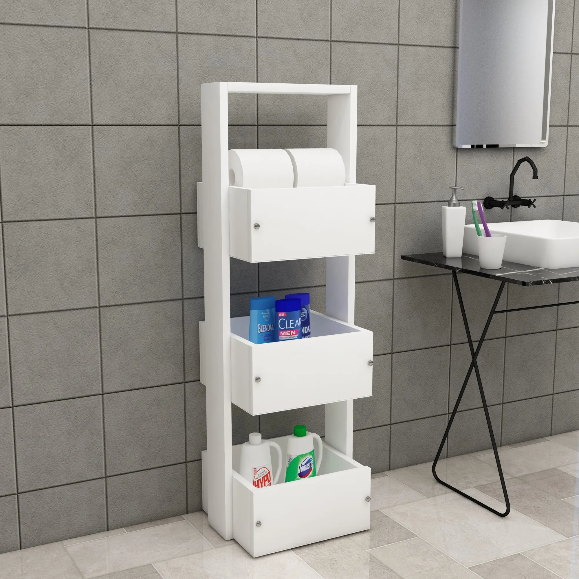 Multi-Purpose Storage Cabinet Shelf Mita