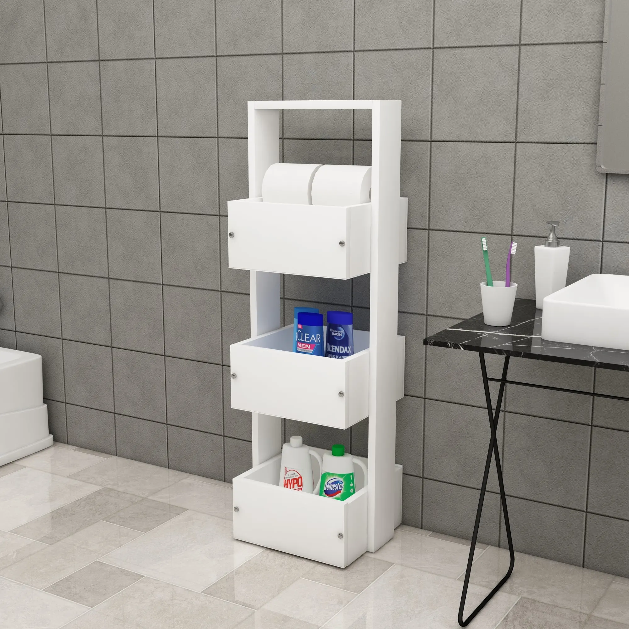 Multi-Purpose Storage Cabinet Shelf Mita