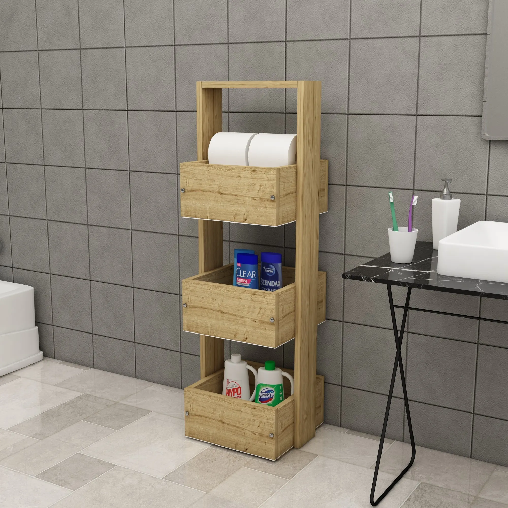 Multi-Purpose Storage Cabinet Shelf Mita