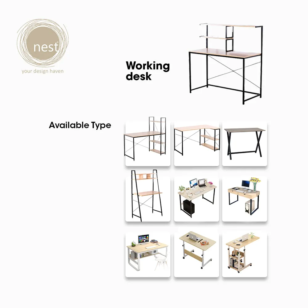 NEST DESIGN LAB 2 Tier Working Desk Shelves