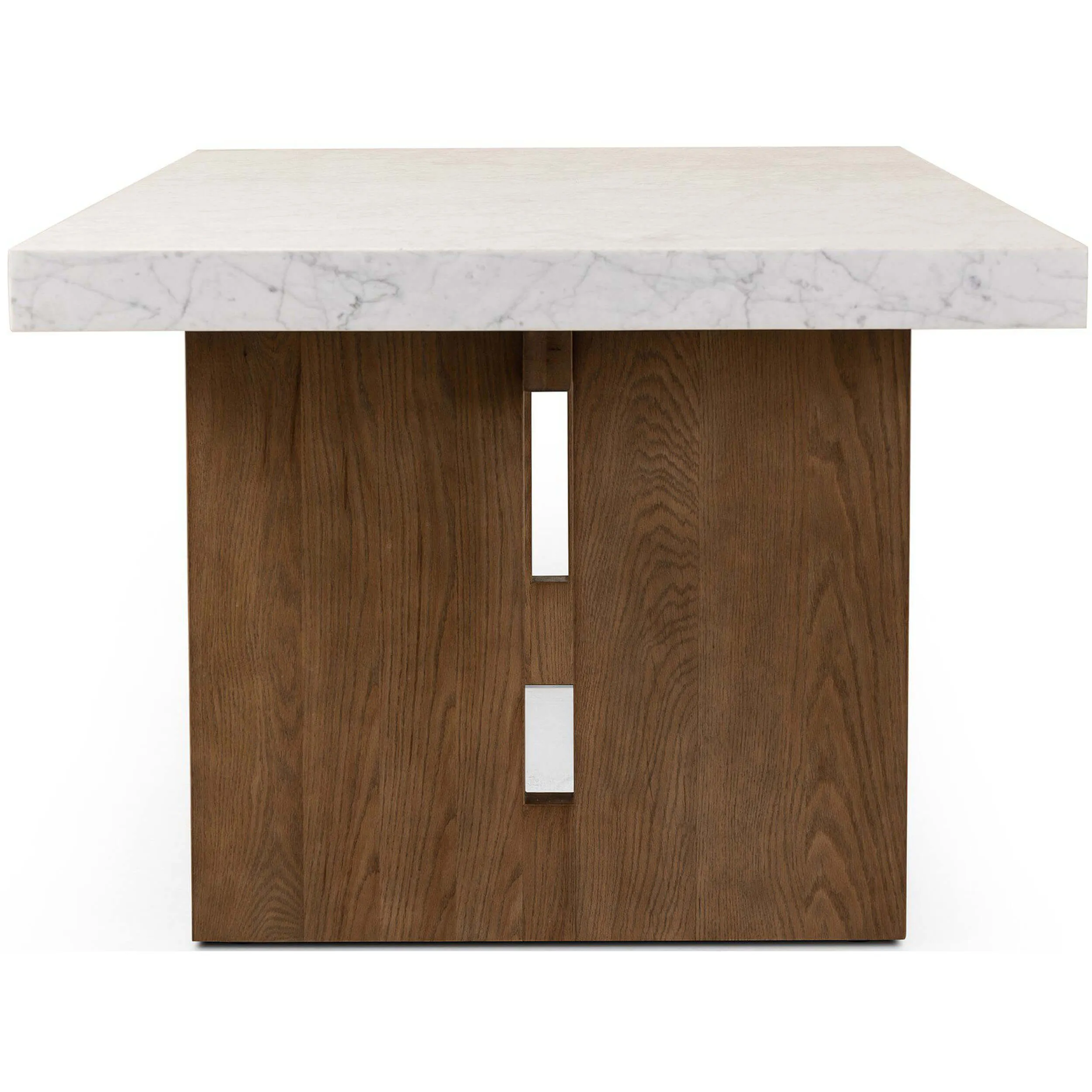 Olympia Dining Table, White Marble