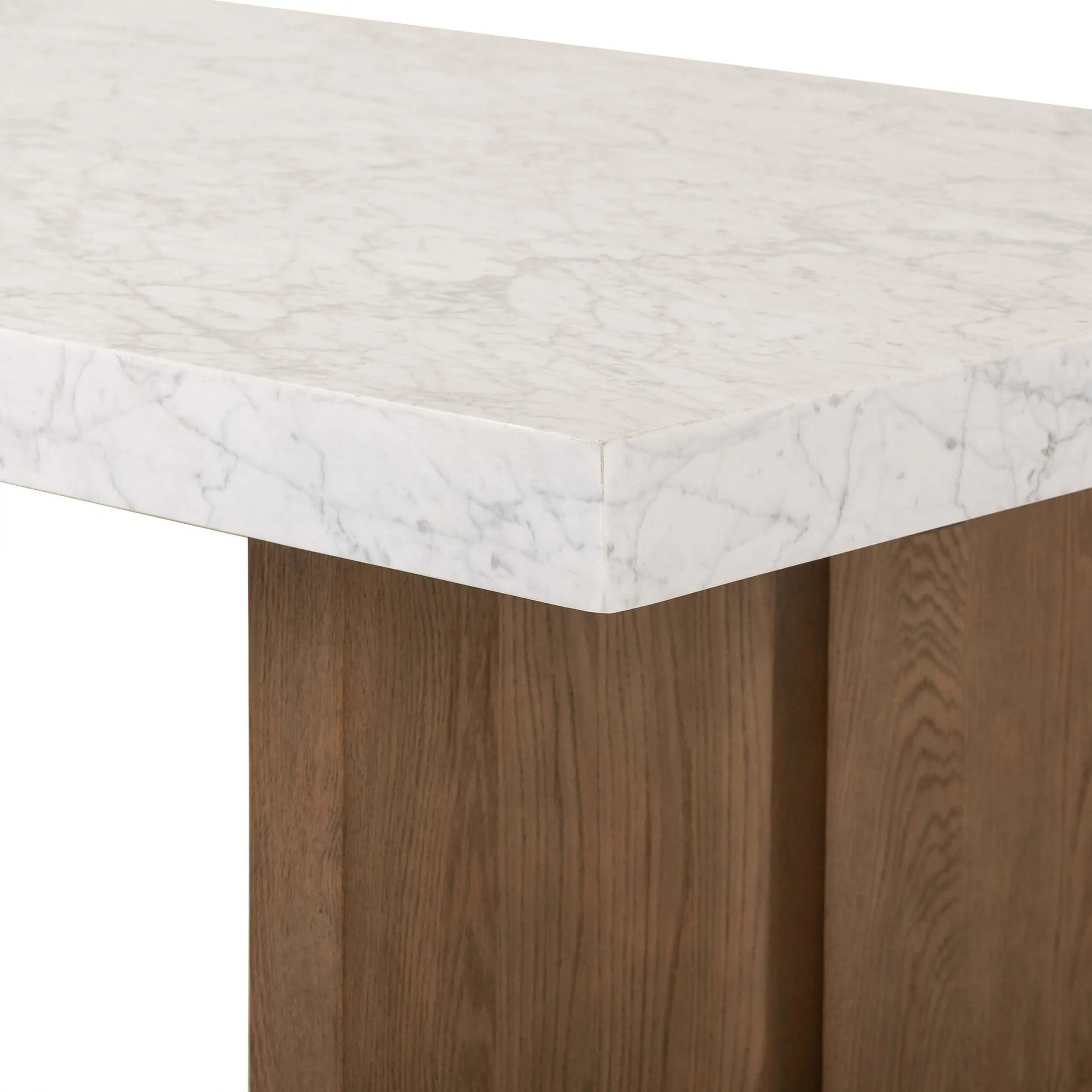 Olympia Dining Table, White Marble