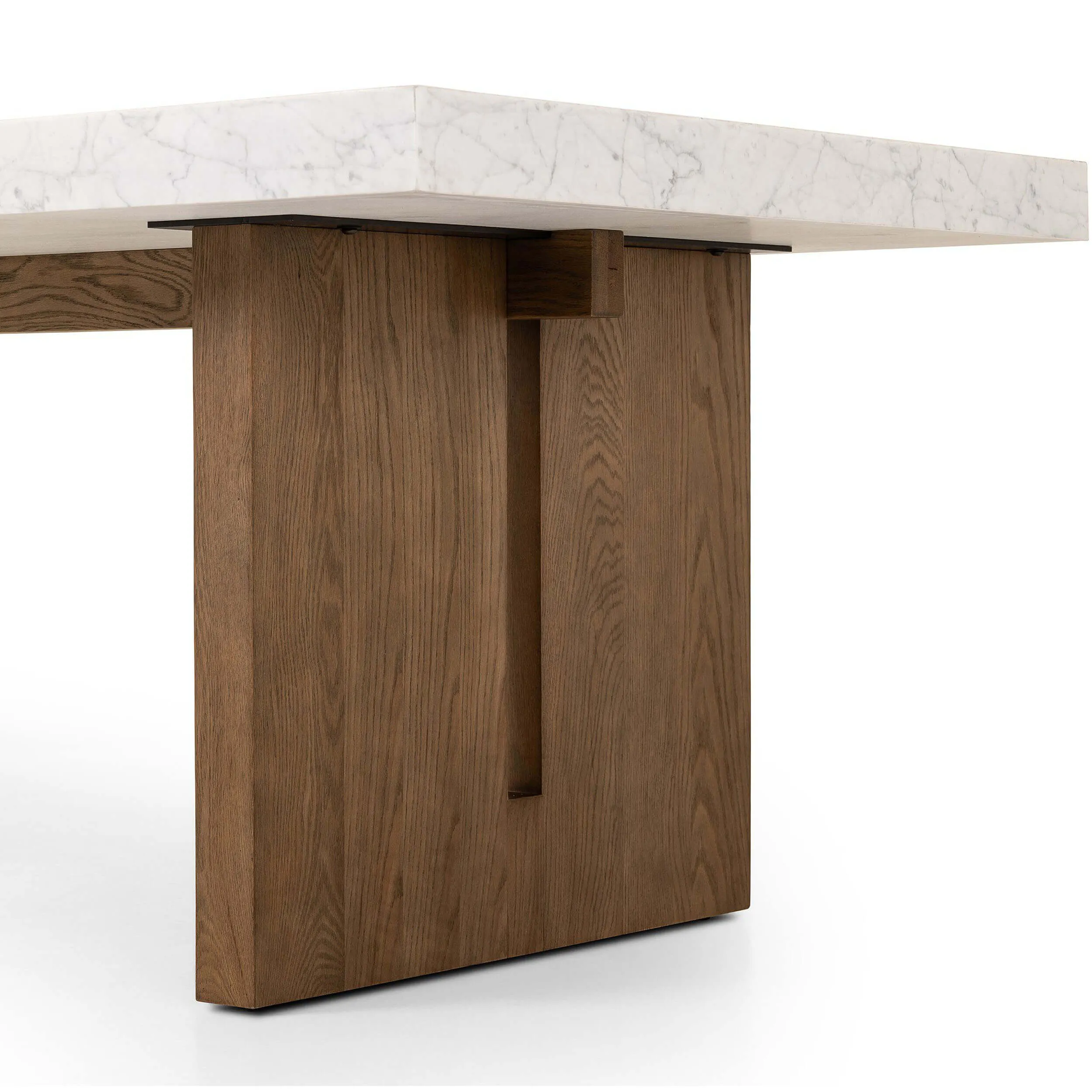 Olympia Dining Table, White Marble