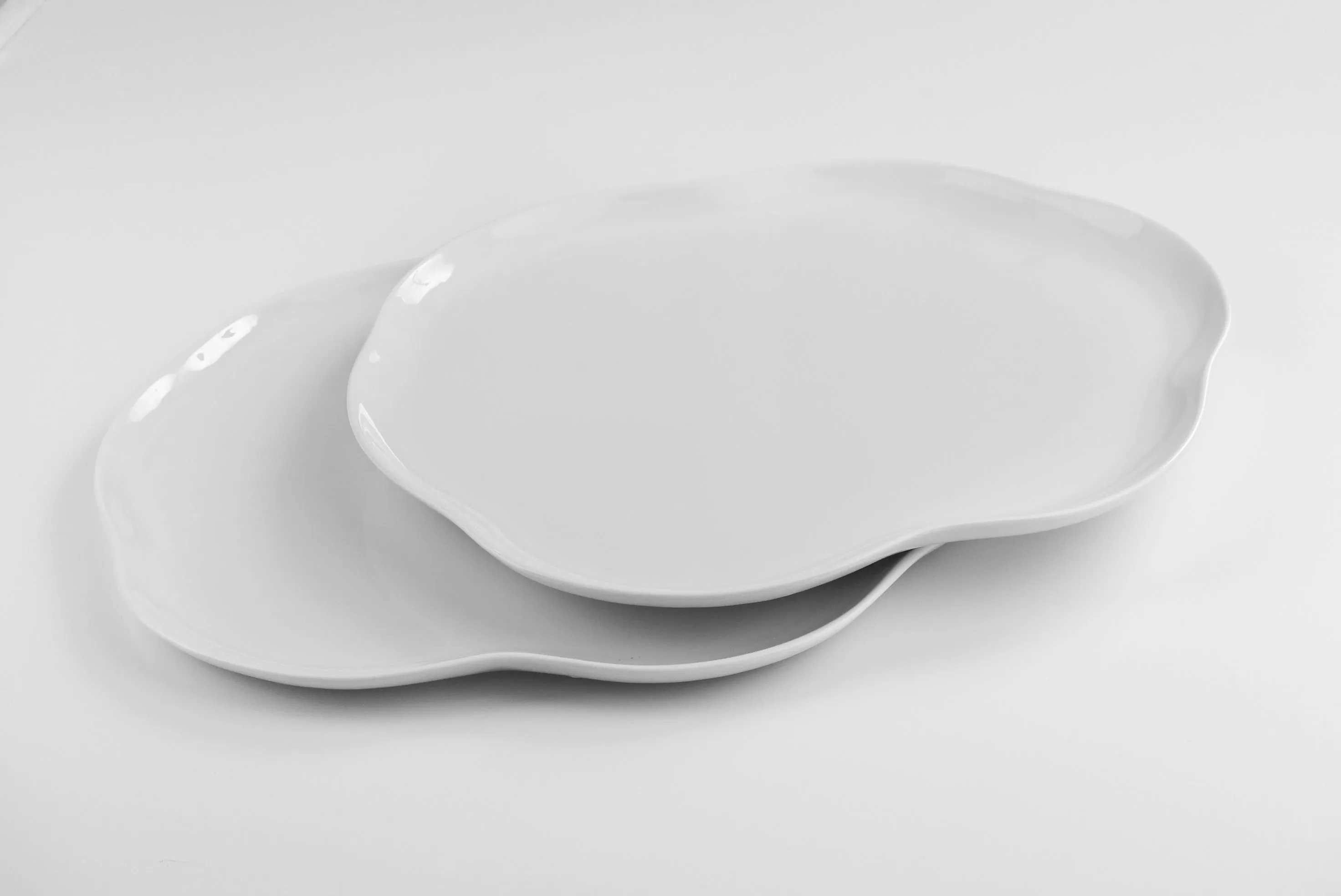 Organic Design Porcelain Platter - Set of 2