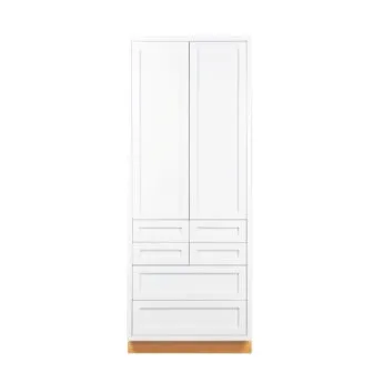 Pantry Drawer Cabinet Inset Shaker Cabinets - 36" Wide 93" Tall - Custom PDC3693