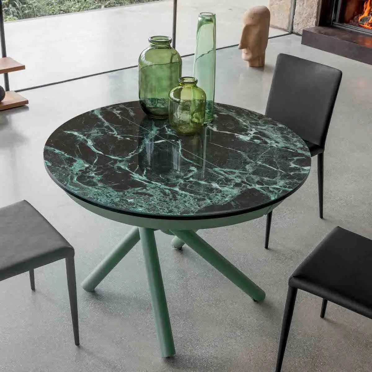 Plexus Rise Round - Coffee and Extending Dining Table