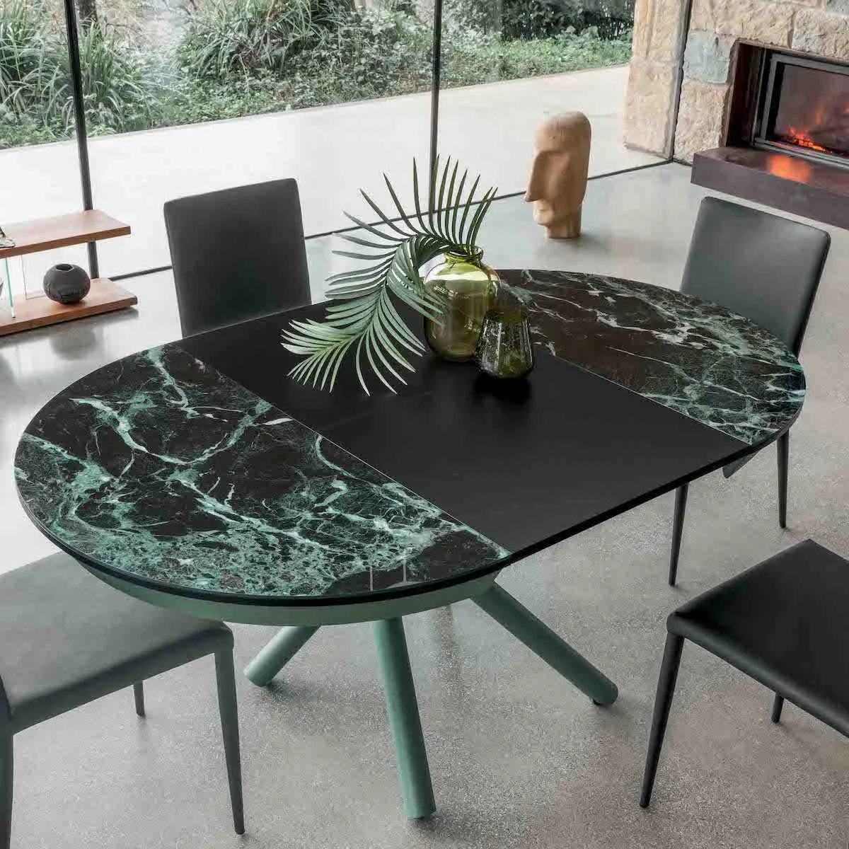 Plexus Rise Round - Coffee and Extending Dining Table