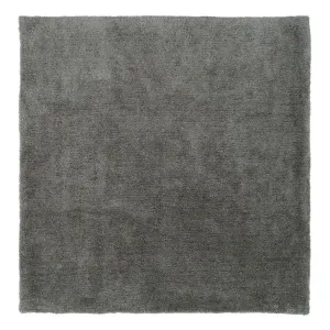 Premium Grey Shaggy Square Rug - Dove