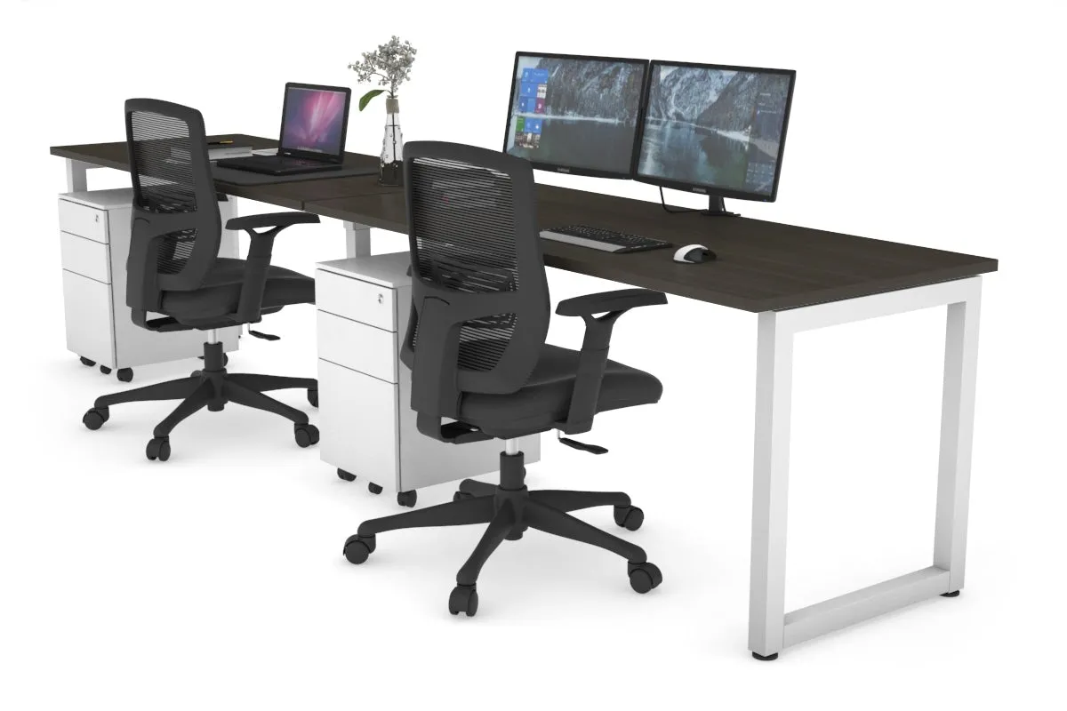 Quadro Loop Legs 2 Person Run Office Workstation [1400L x 700W]