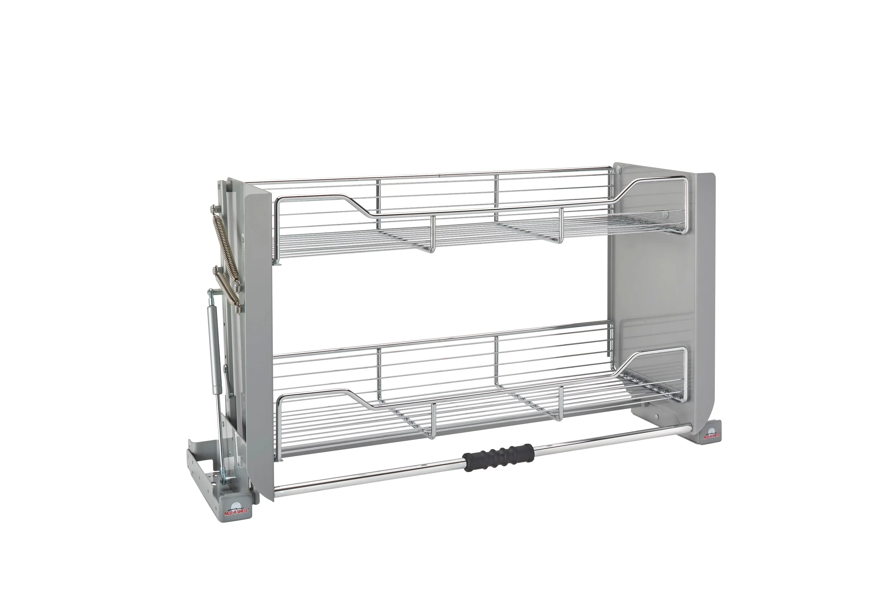 Rev-A-Shelf 5PD-36CRN 36 Chrome Pull-Down Cabinet Organizer Shelf - Space-Saving Kitchen Storage Solution