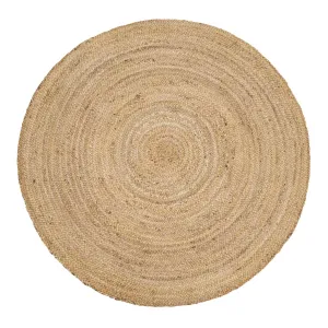 Rustic Jute Round Natural Circle Rug