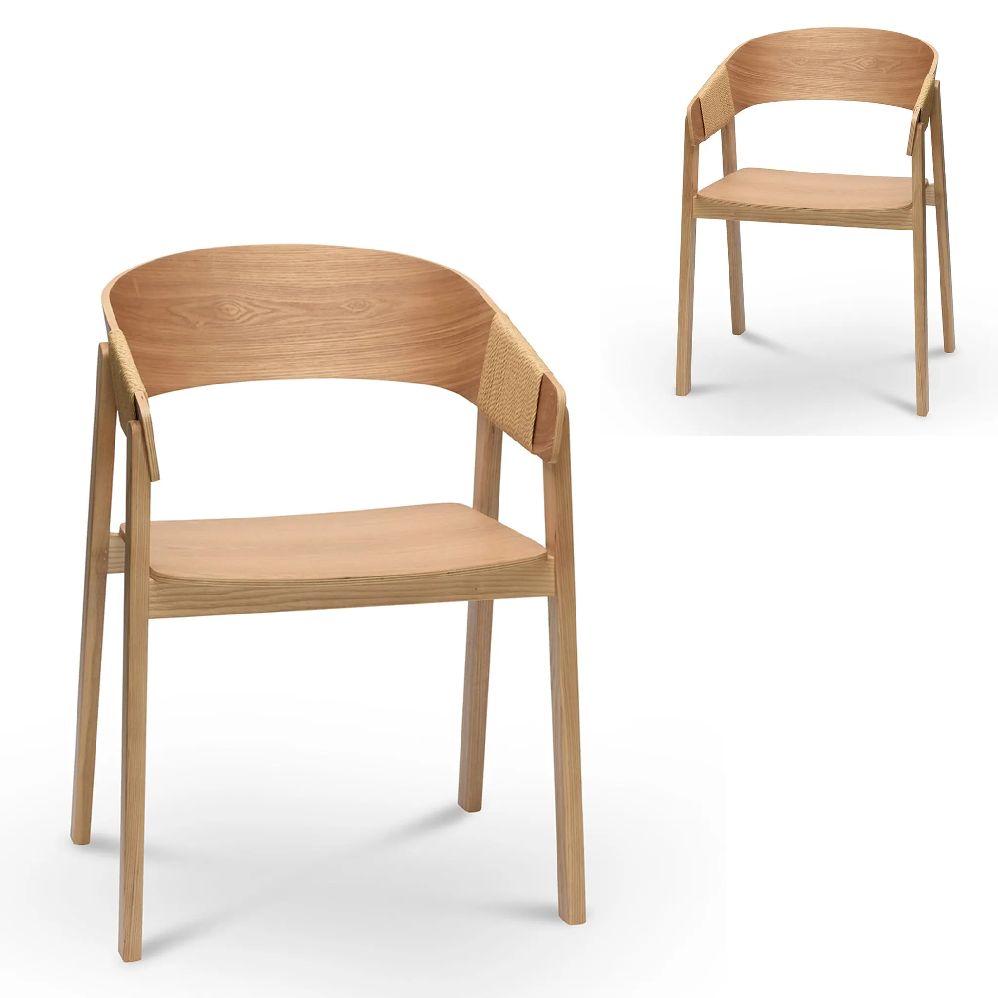 Set of 2 - Phelps Dining Chair - Natural