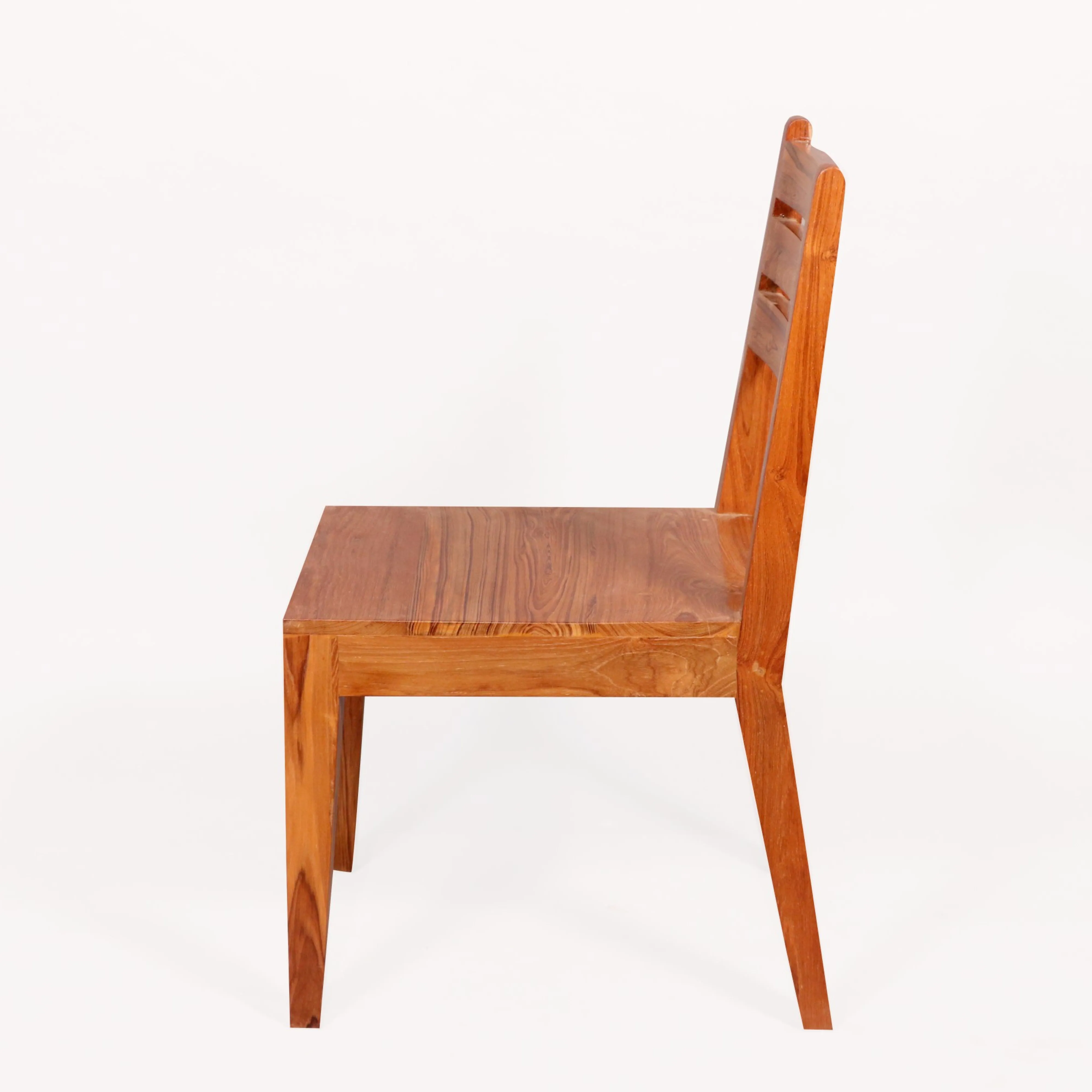 (Set of 2) Teak wood Light tone finish Dining Chair