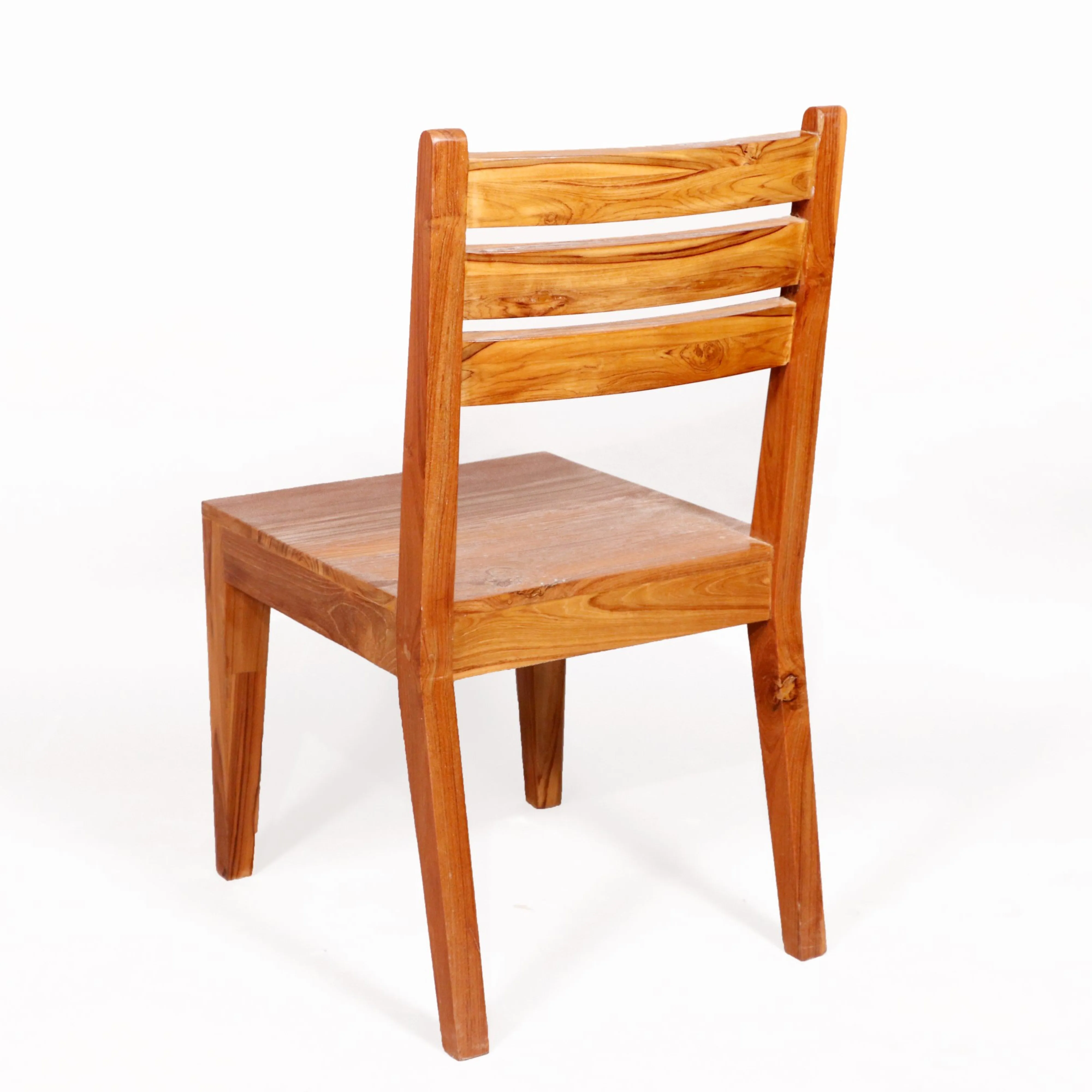 (Set of 2) Teak wood Light tone finish Dining Chair