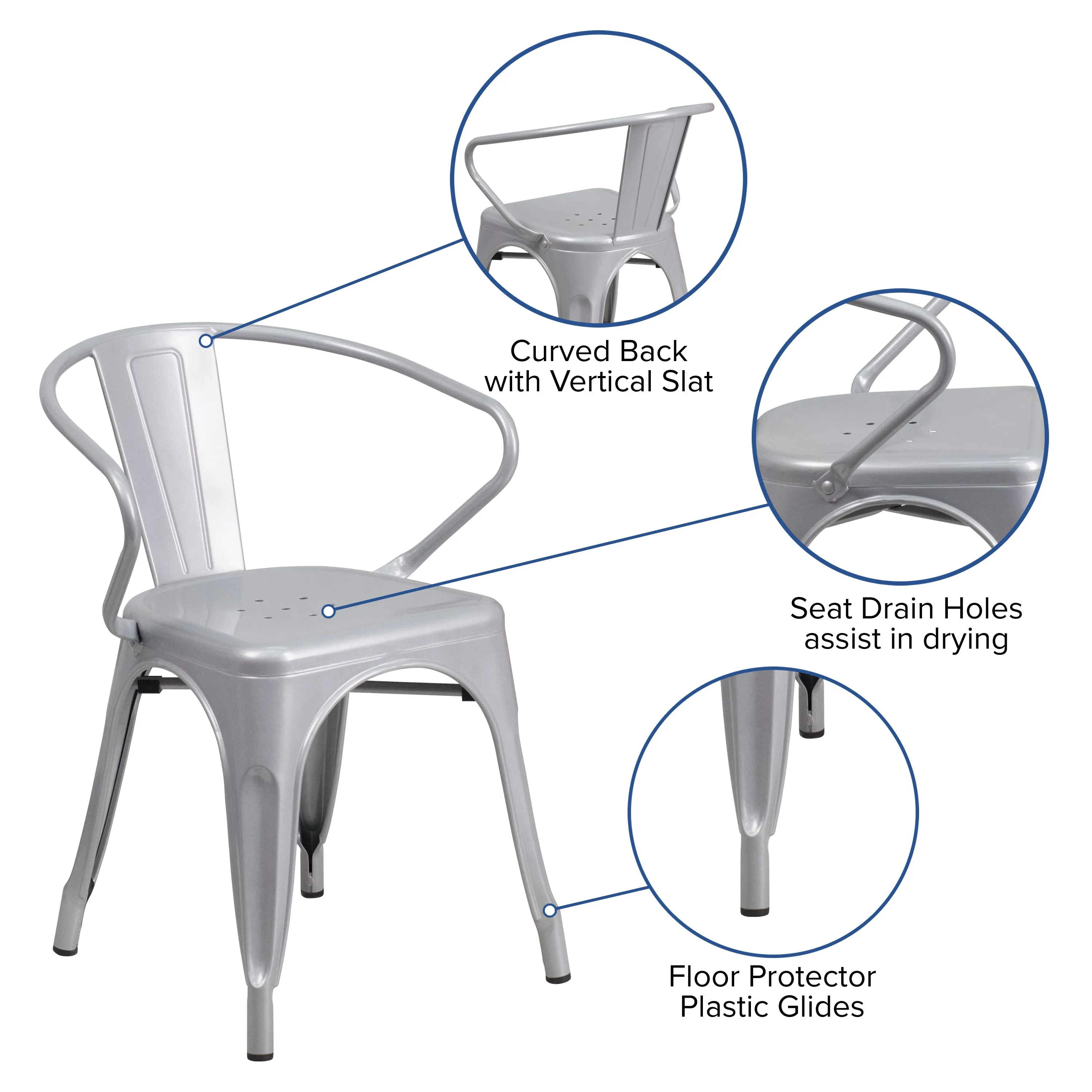 Stackable Bistro Style Chair