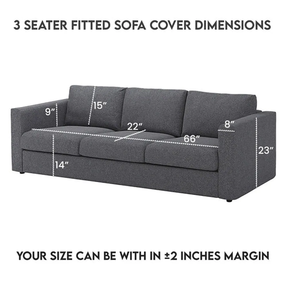 Ultrasonic Quilted Sofa Cover In Grey Color