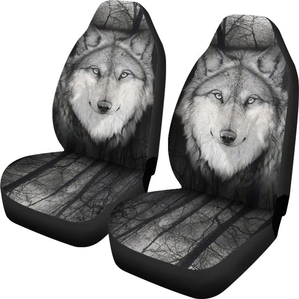 WOLF CAR SEAT COVERS EYE-NIGHT