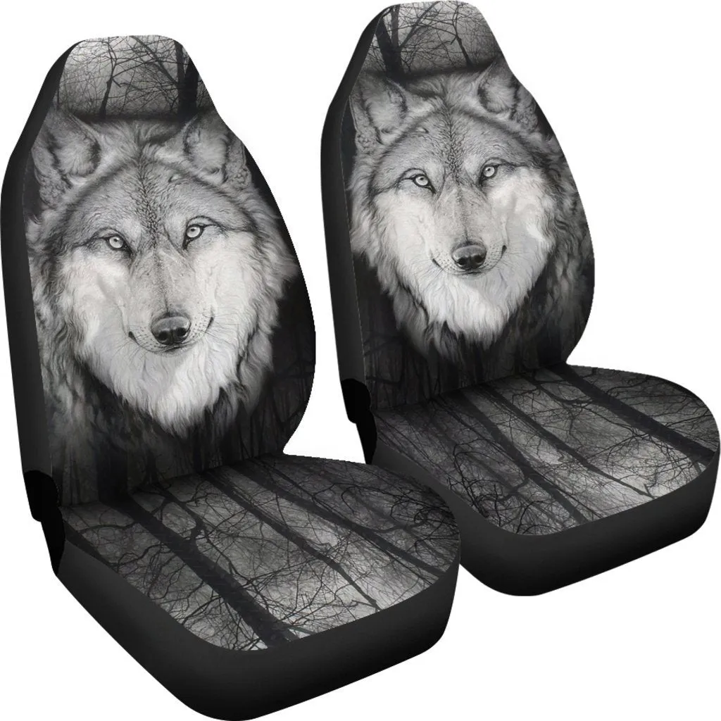 WOLF CAR SEAT COVERS EYE-NIGHT