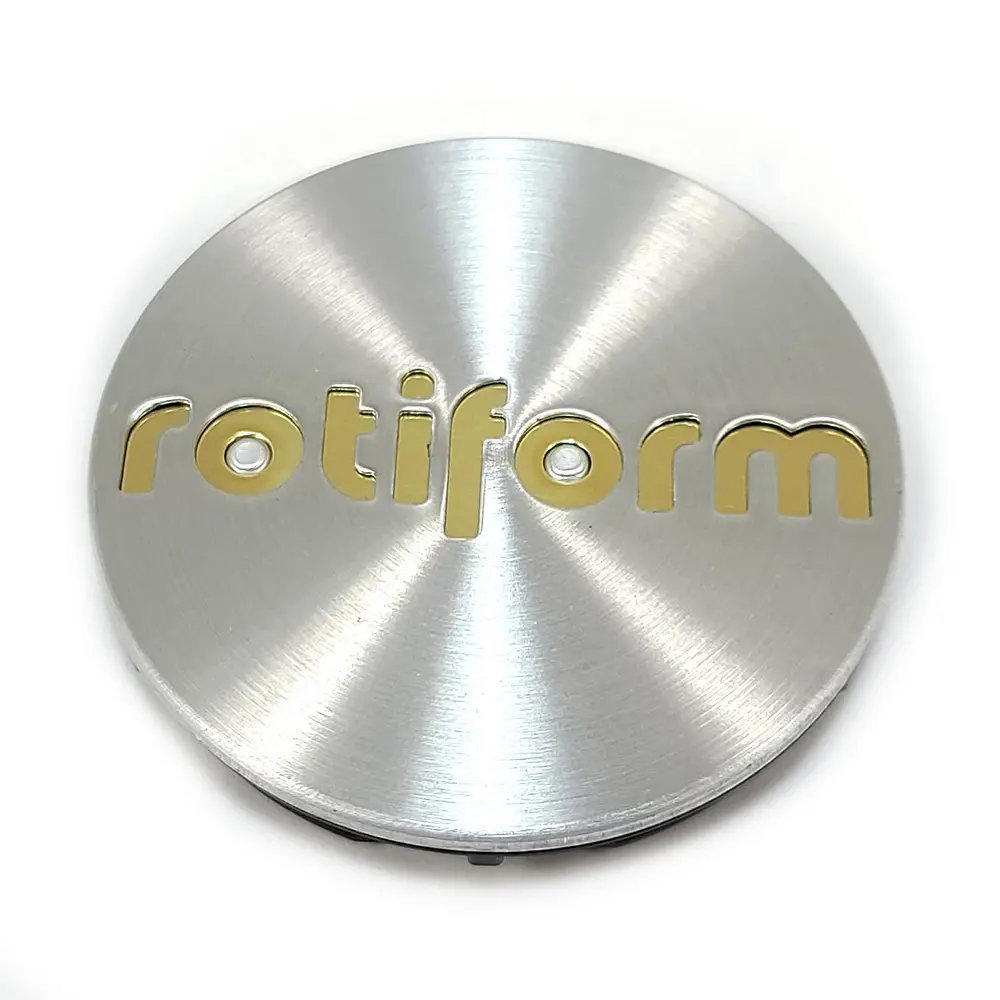 Rotiform 2.36"Snapin Cap-Mach W/Gld Logo 1