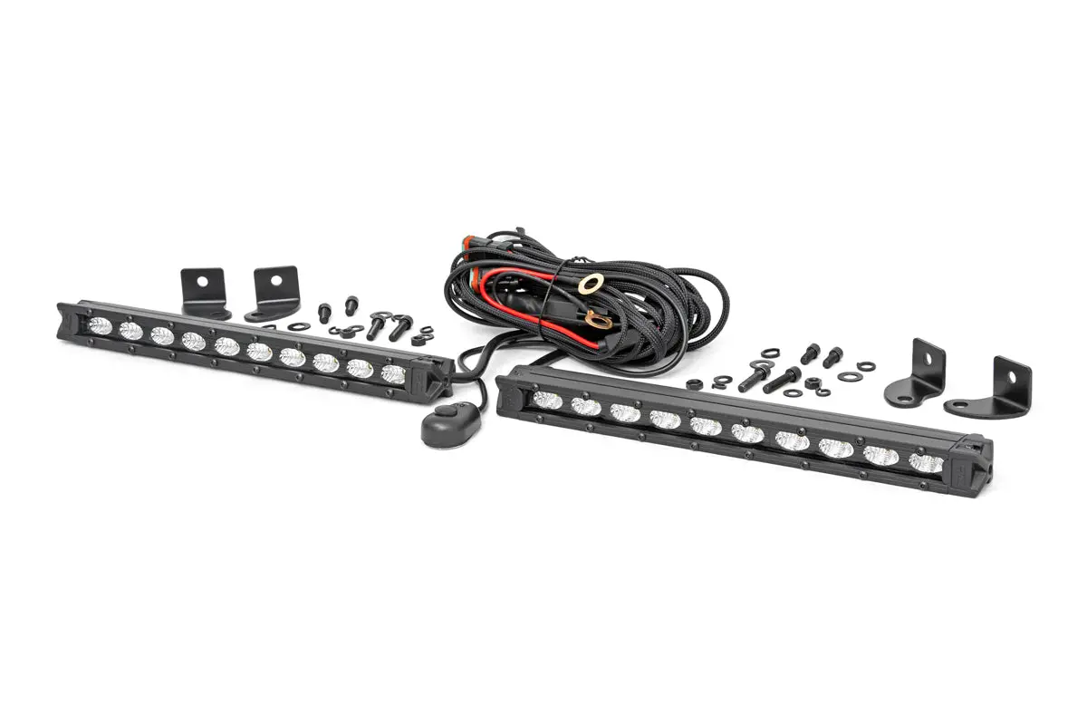 10 Inch Black Series Led Light Bar - Slim Line- Pair 1
