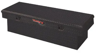 Crsovr Deep Sgl Lid Pwdr Ctd Black 16 Gauge Alum 72X19.25X19.5 Cap W/Tray 1