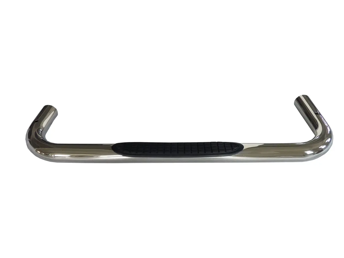 3 Inch Round Bent Pol Stainless Steel Without End Caps Rocker Panel Mount 1