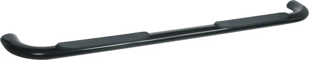 3 Inch Round Bent Powder Coated Black Steel Without End Caps Rocker Panel Mount 1