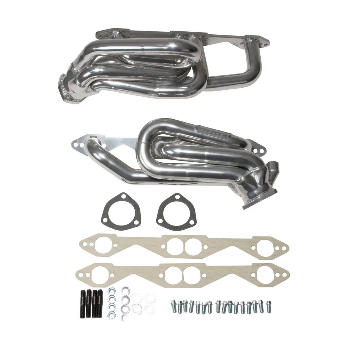 1996-99 Chevy Truck Suv 5.0L 5.7L 1-5/8 Shorty Headers (Polished Silver Ceramic) 1