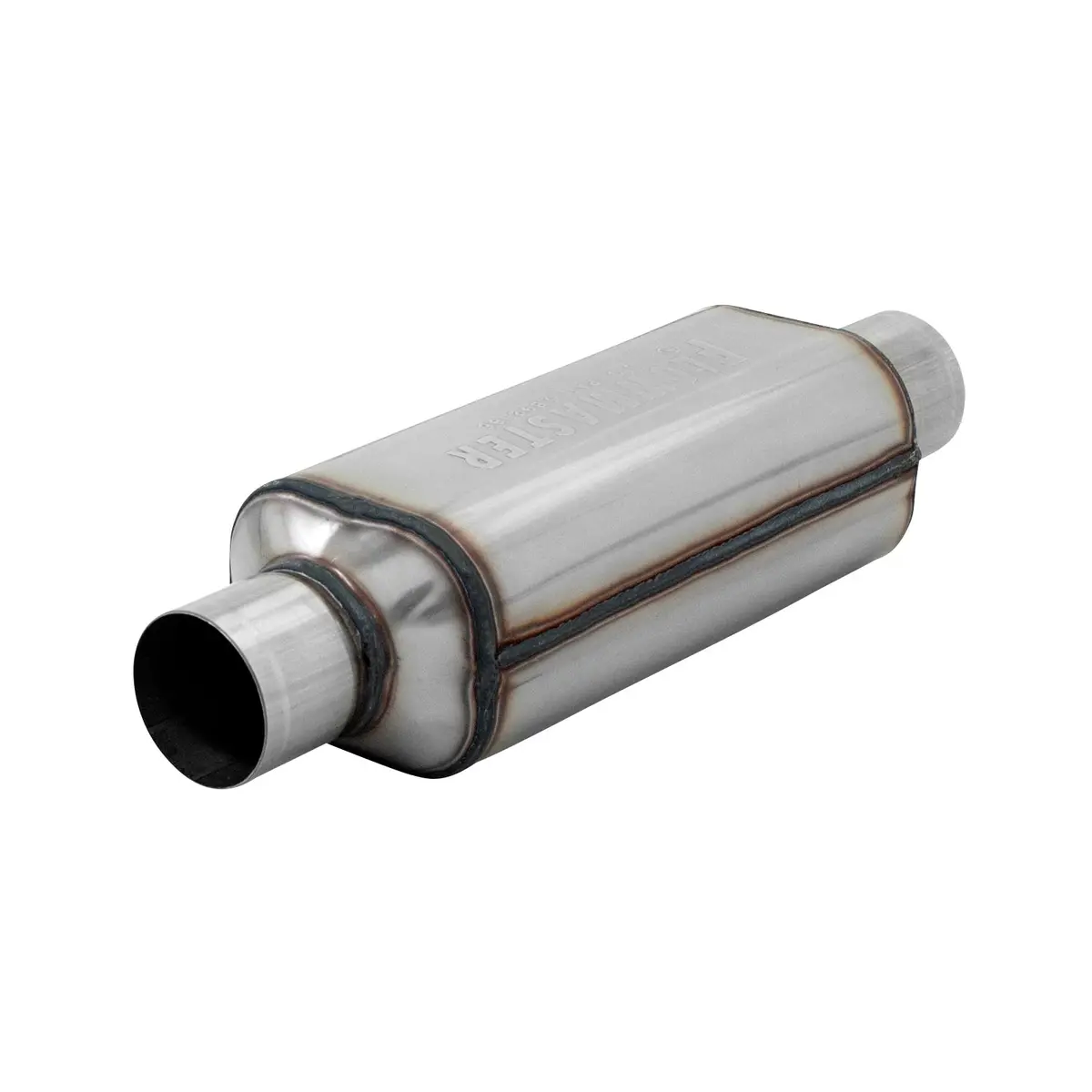 Super Hp-2 Muffler 304Ss - 2.50 Center In. 2.50 Center Out - Aggressive Sound 1