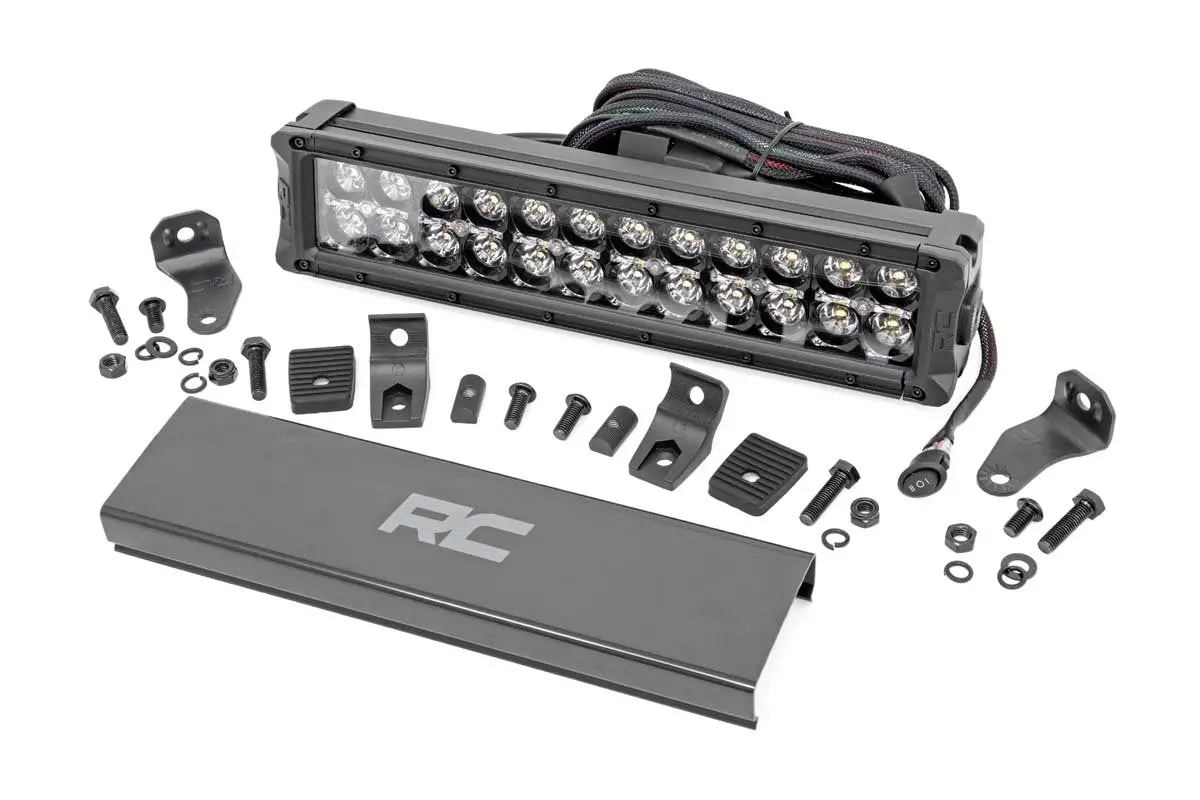 12 Inch Black Series Led Light Bar - Dual Row - White Drl 1