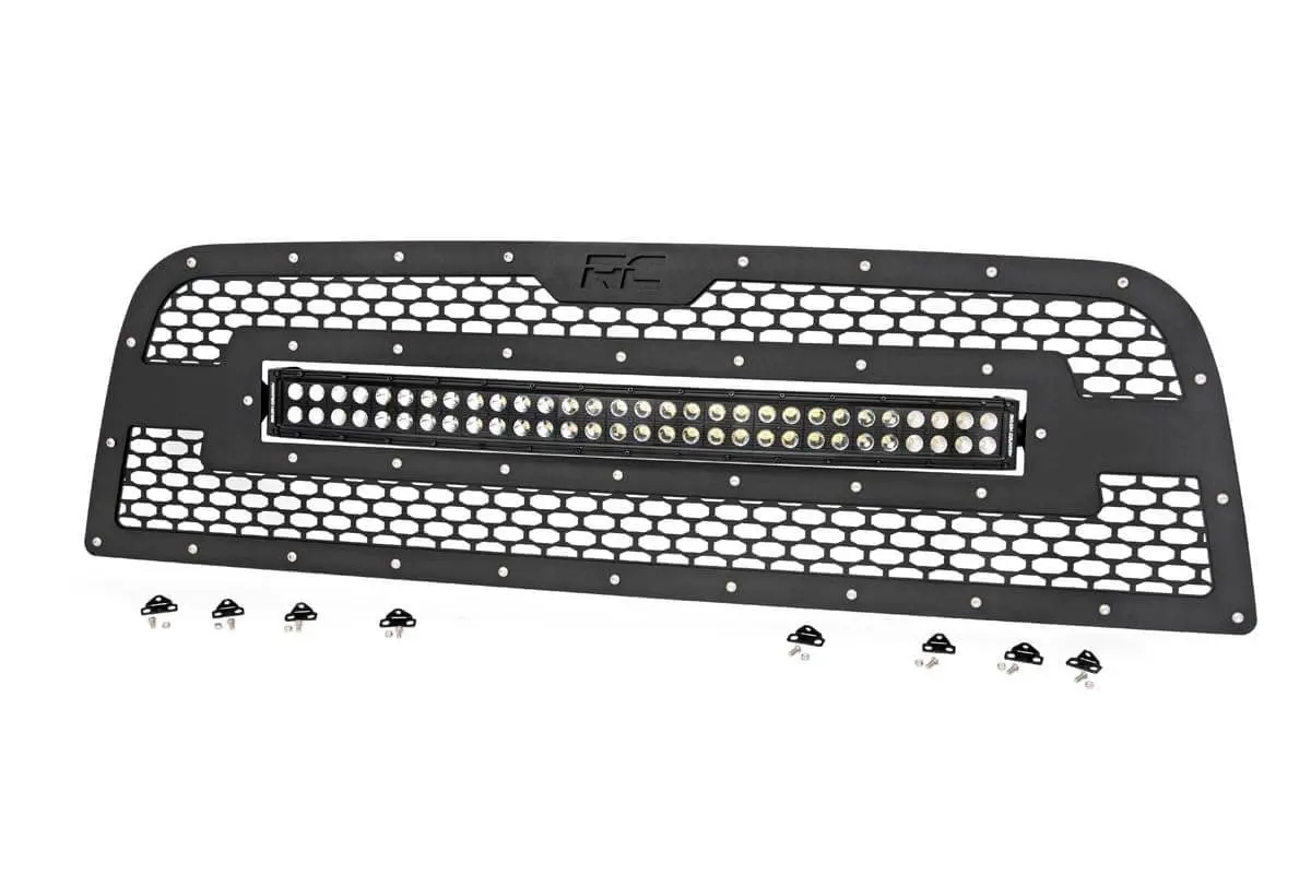 Mesh Grille - 30" Dual Row Led - Black - Ram 2500/3500 2Wd/4Wd (2013-2018) 2