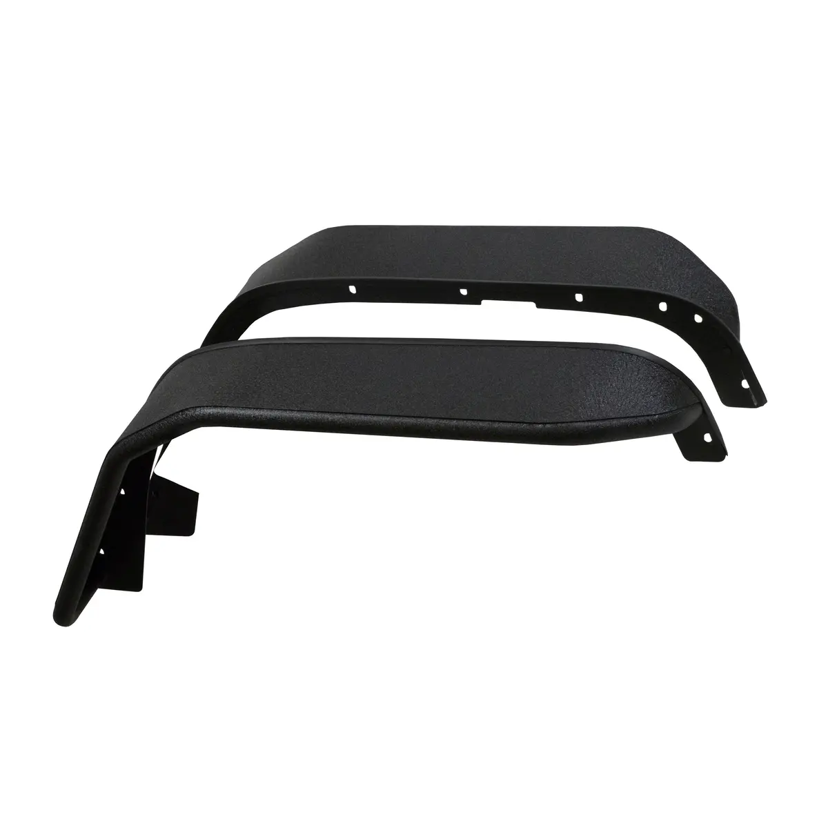 7.5 Inch Tire Coverage Textured Pwdr Ctd Black 1.5 Inch Steel Tubing Set Of 2 1