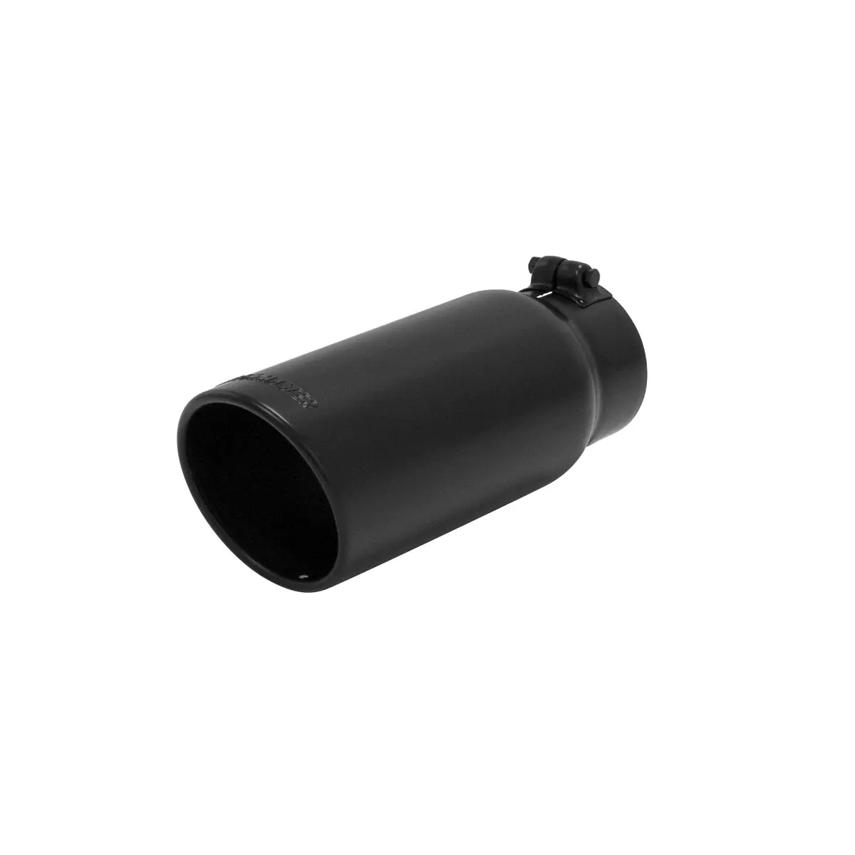 Exhaust Tip - 5 In. Rolled Angle Edge Black Ceramic Coating Fits 4 In. Tubing 1