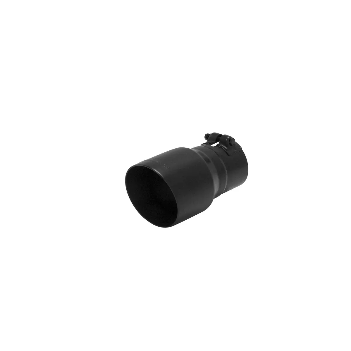 Exhaust Tip - 4 In. Angle Cut Black Ceramic Coating Fits 3 In. Tubing 1