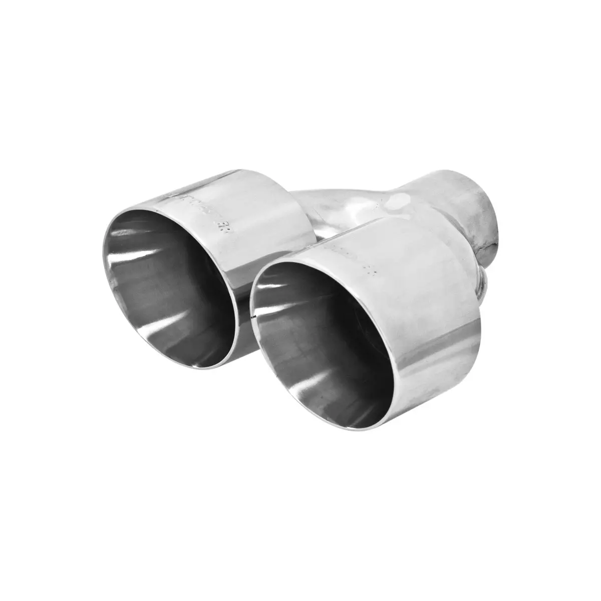 Exhaust Tip - Dual 4.00 In. Angle Cut Polished Ss Fits 2.50 In. Tubing - Weld On 1