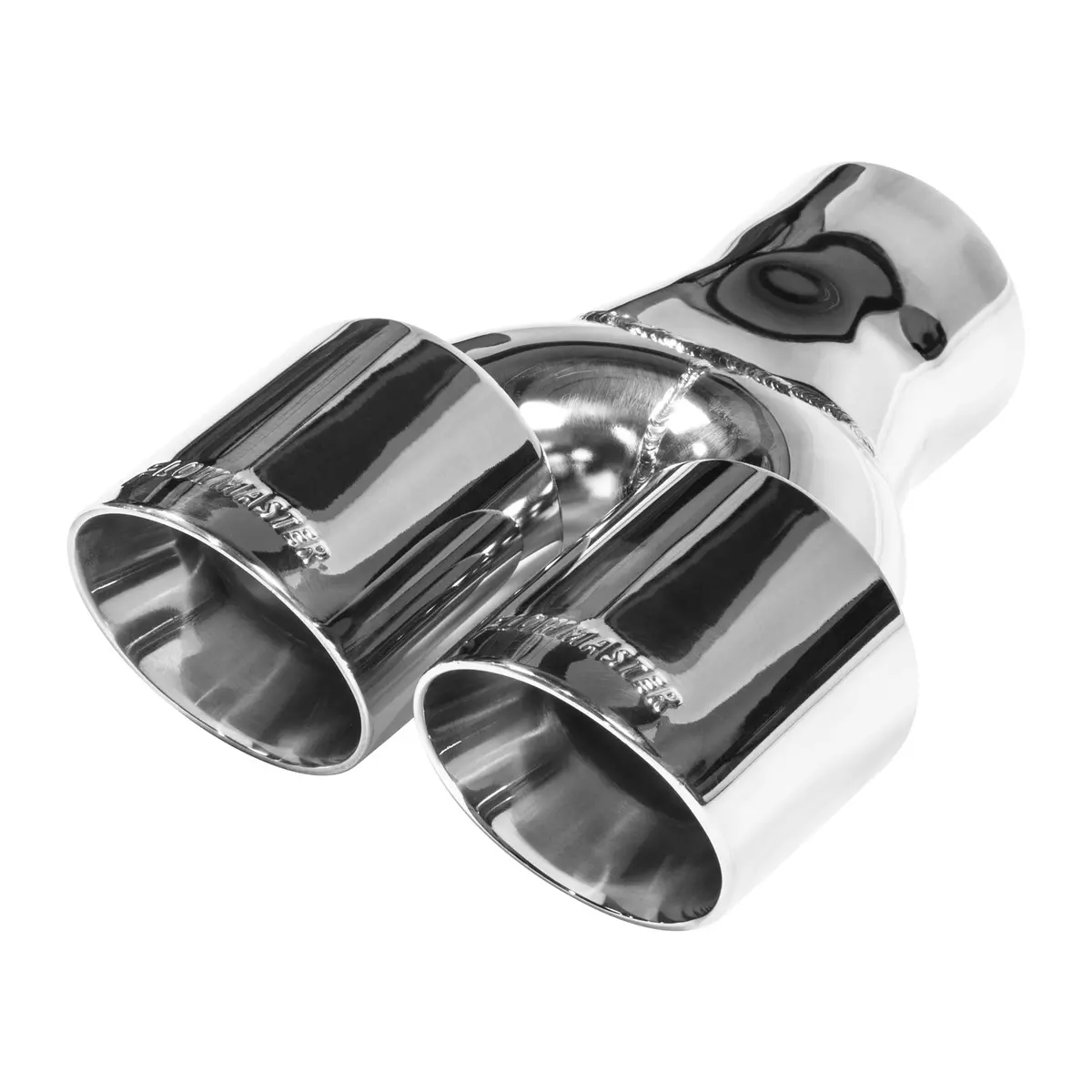 Flowmaster Exhaust Tip - 3 In. Dual Out Angle Cut - Fits 3 In. Tubing - Weld On 1