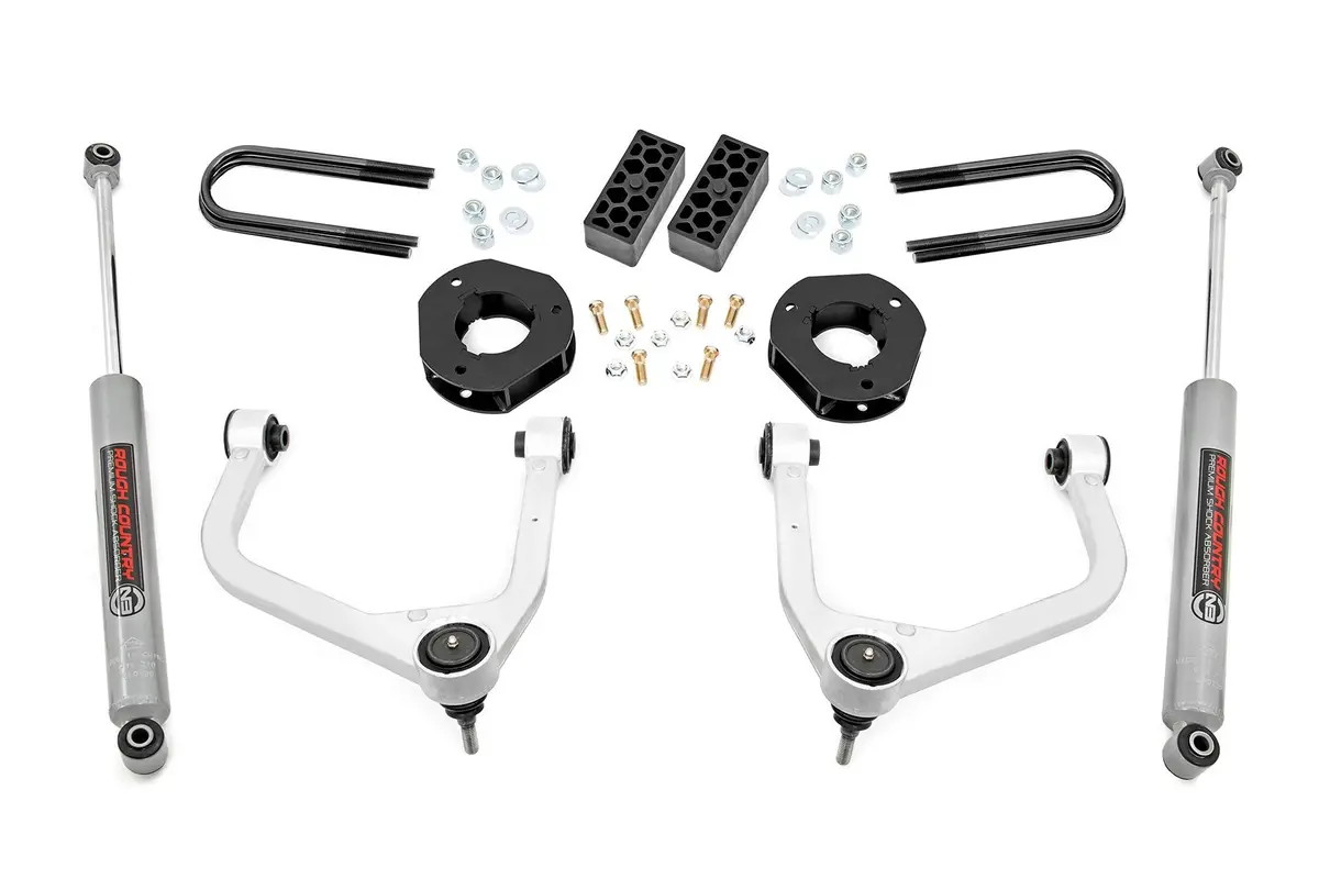 3.5 Inch Lift Kit - Rear Mono Leaf - Chevy Silverado 1500 2Wd/4Wd (2022-2024) 1