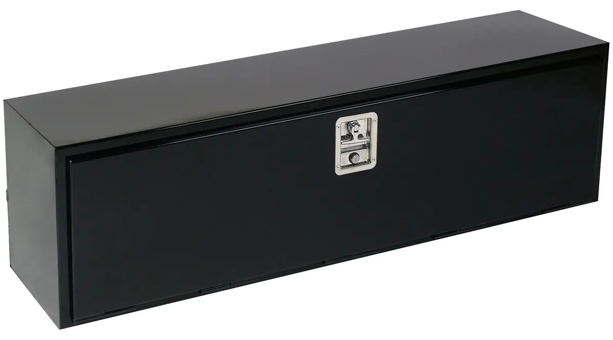 Underbody Sgl Lid Smooth Gloss Black Steel 36X18-3/4X18 7 Cubic Ft Cap 1