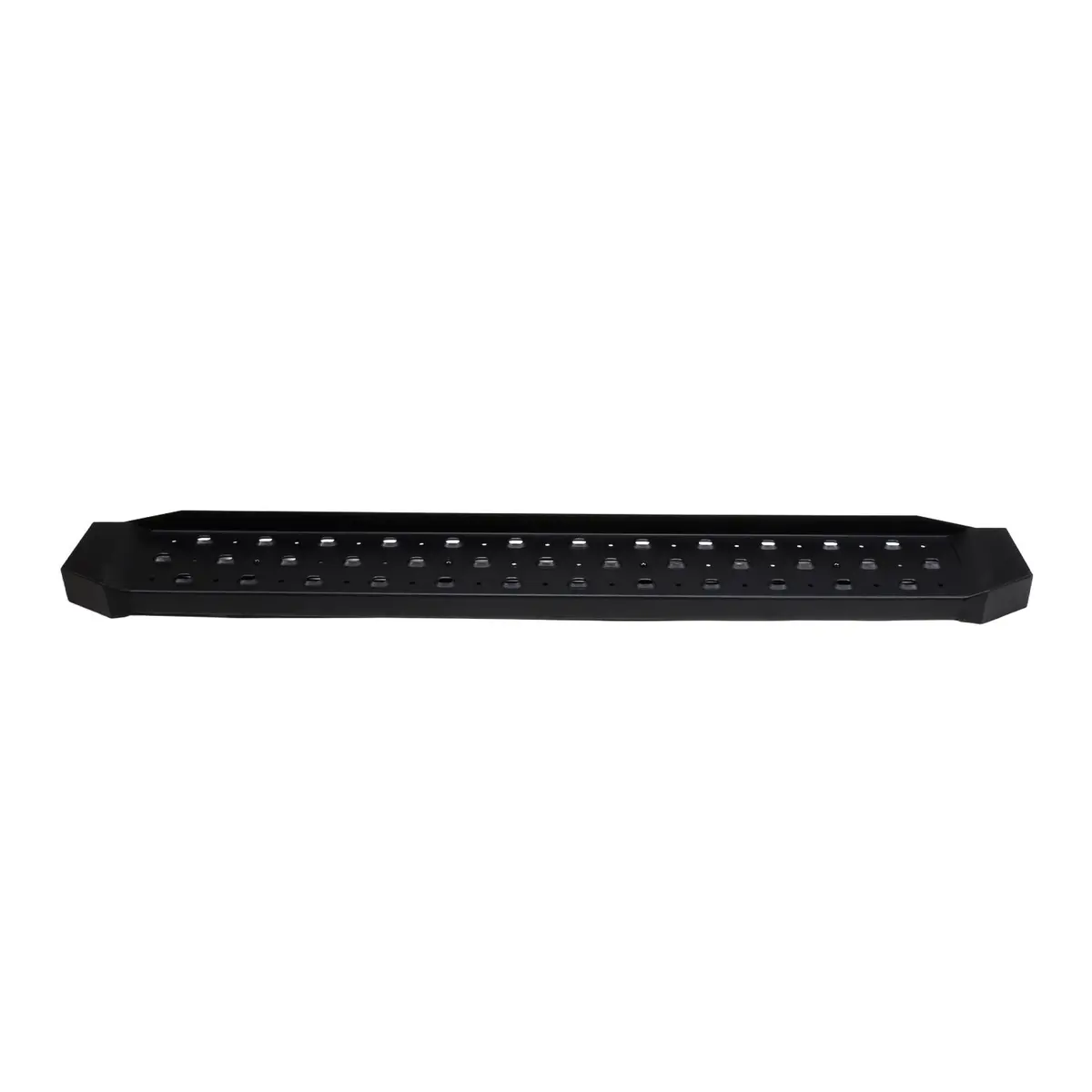 Mounts Under Rear Bumper Solid Surface W/Non-Slip Tread 60X6.5 Black Mild Steel 1