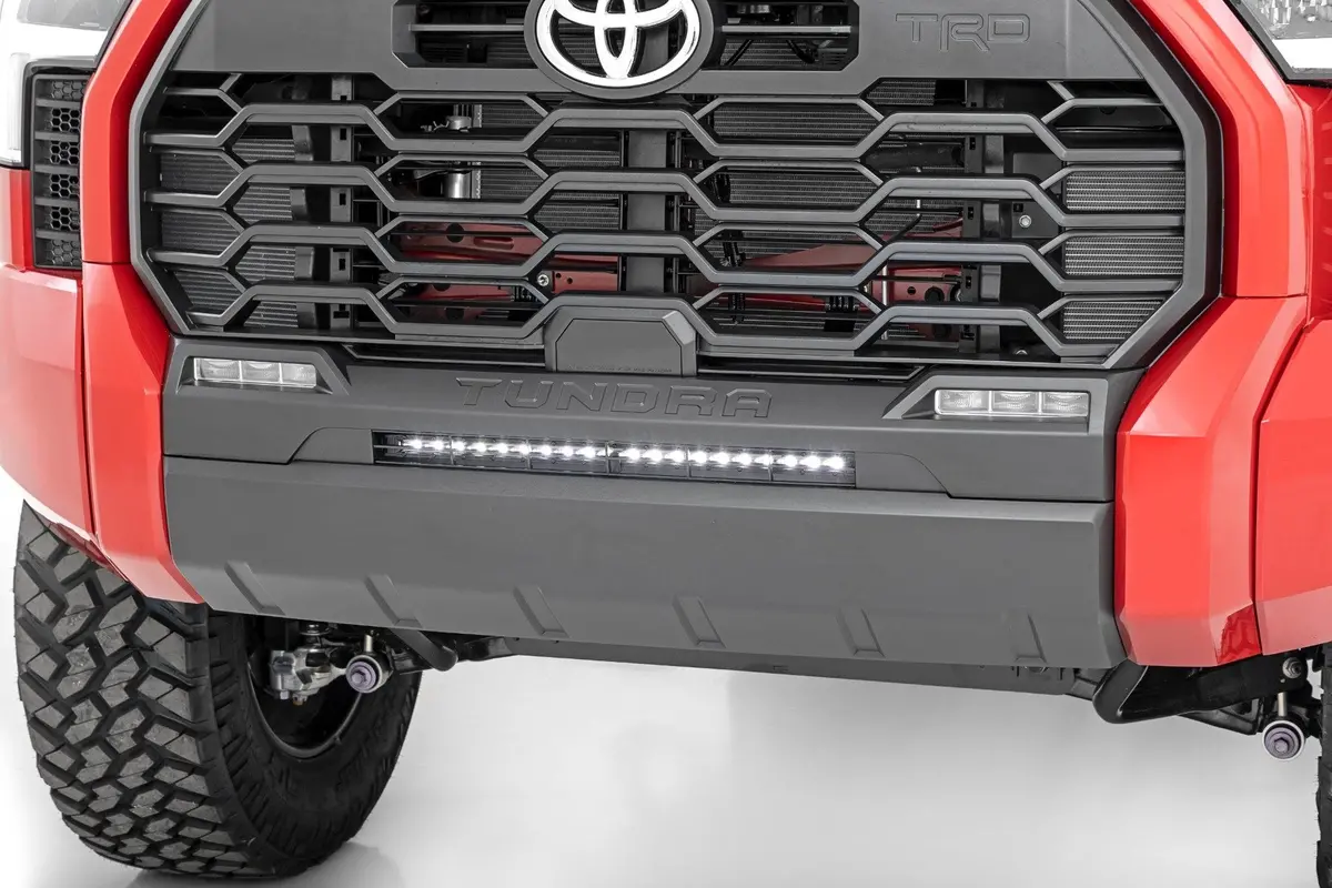 Led Light Kit - Bumper Mount - 20" Black Slim Line - Toyota Tundra (22-25) 1