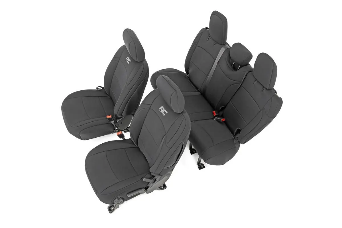 Seat Covers - Front And Rear - Jeep Wrangler Unlimited 4Wd (2018-2025) 1