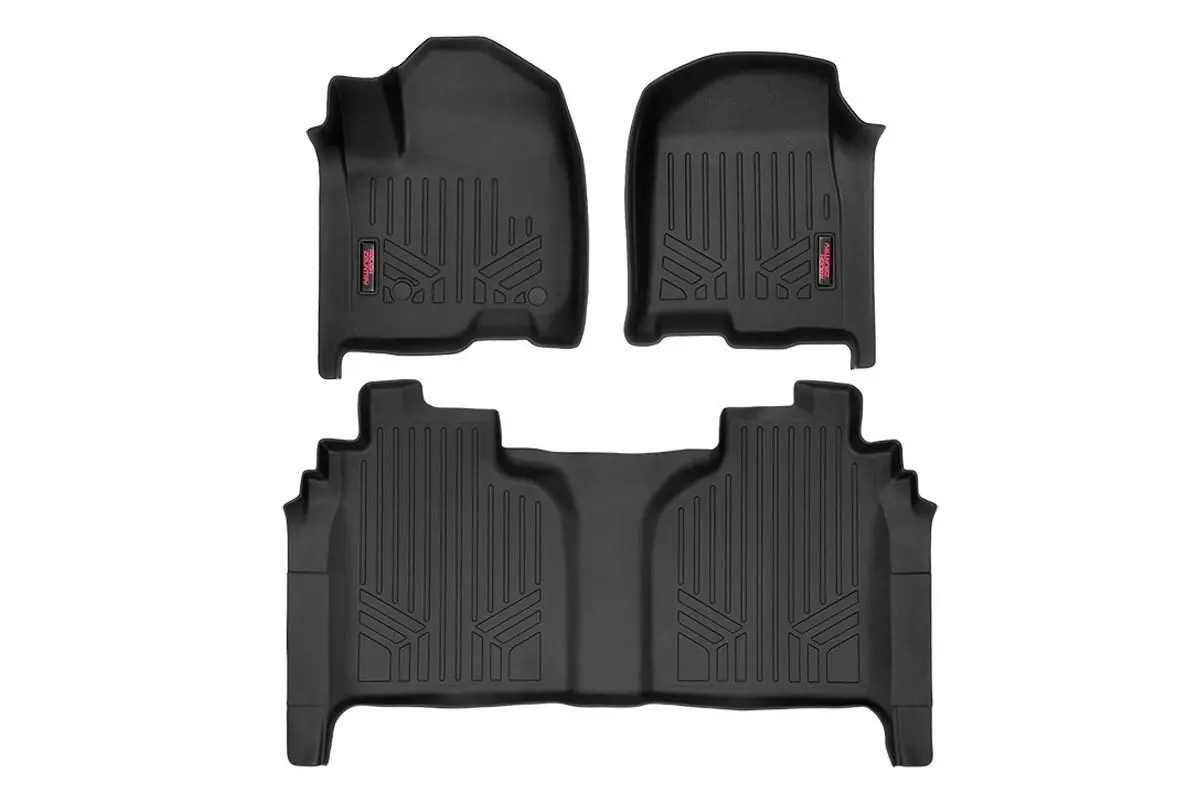 Floor Mats - Fr & Rr - Fr Bucket - Crew - Chevy/Gmc 1500 (19-23) 1