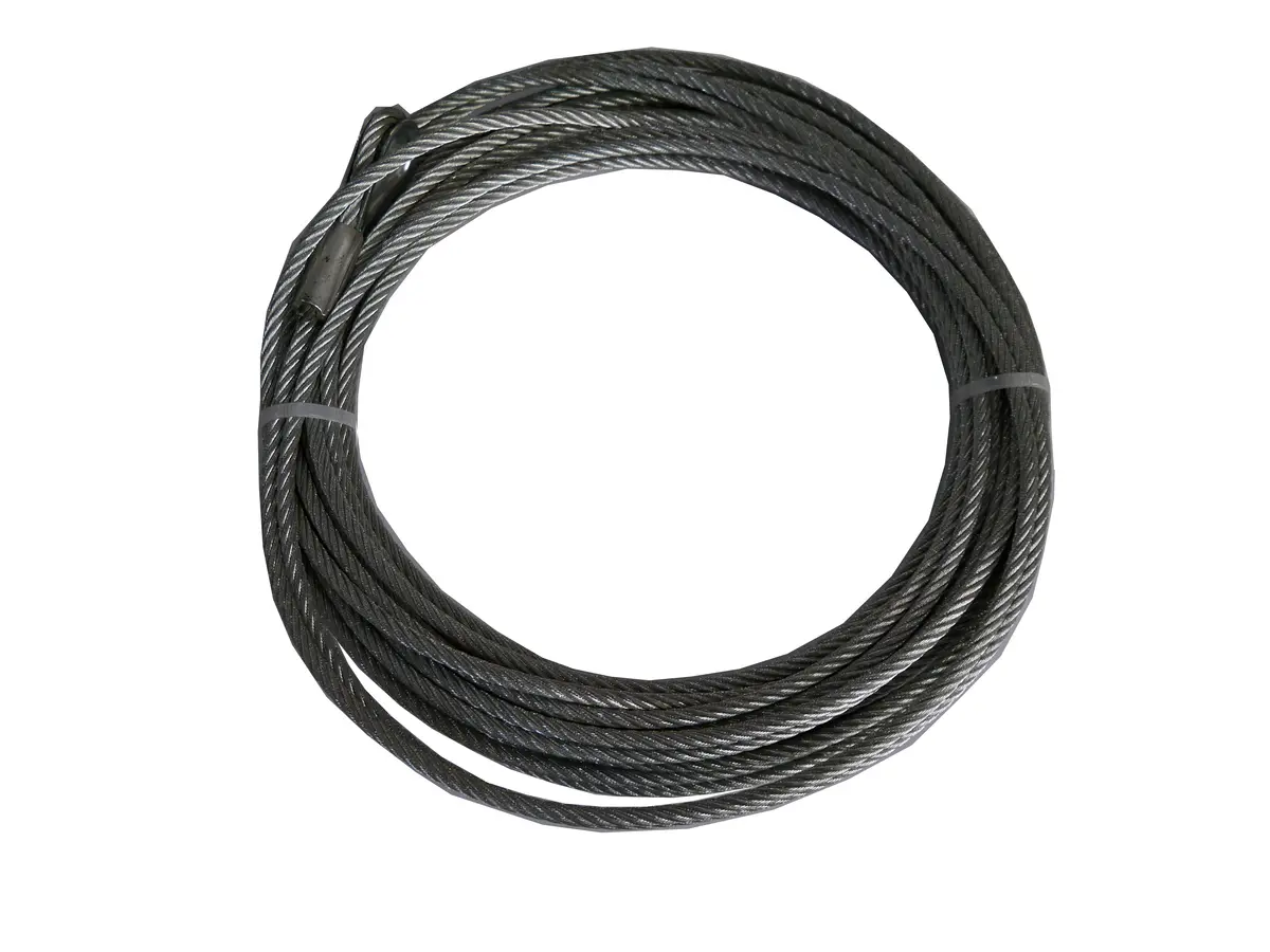 3500 Pound Capacity 3/16 Inch Diameter X 50 Foot Length Steel Cable 1