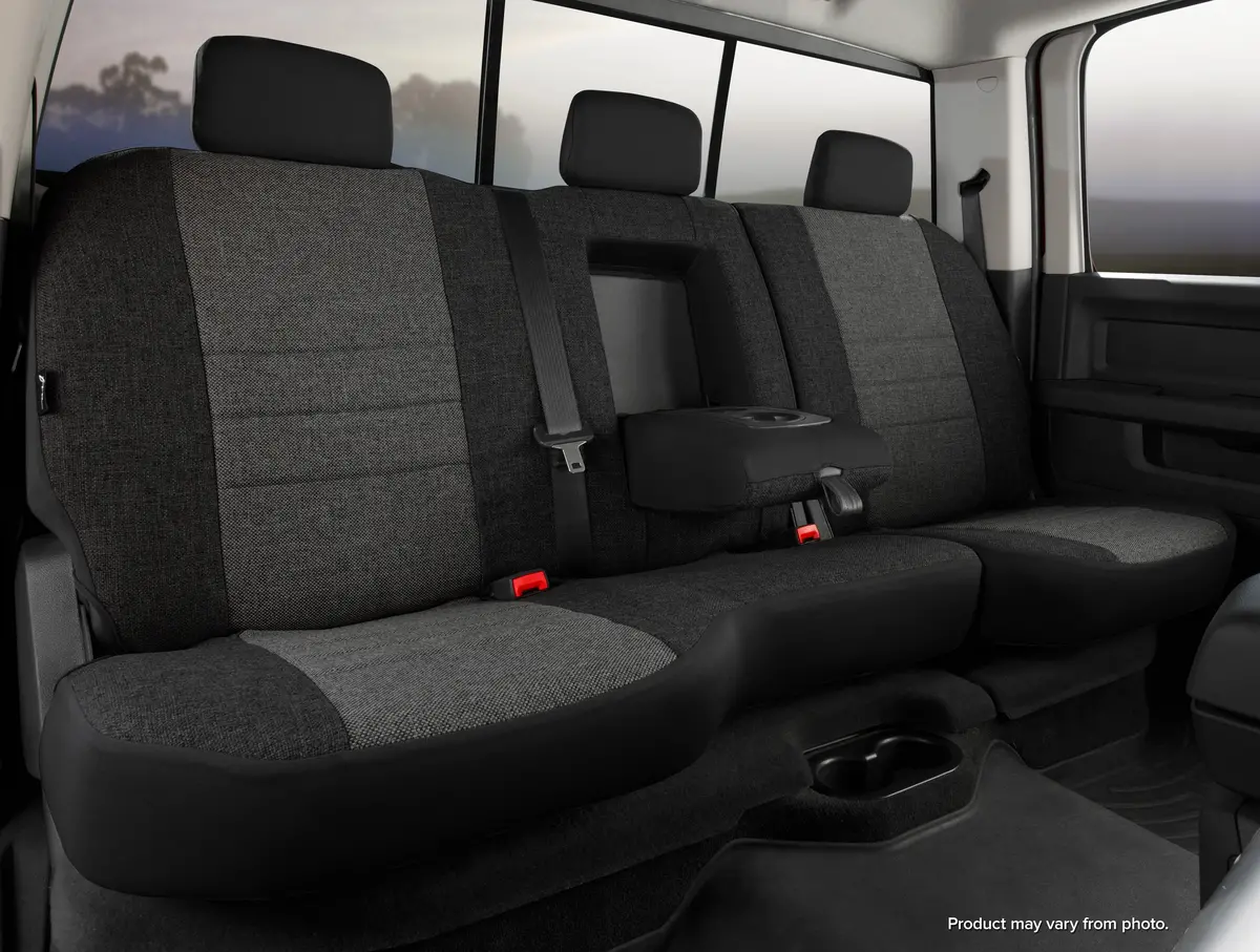 Oe30 Series - Oe Tweed Custom Fit Rear Seat Cover- Charcoal 1