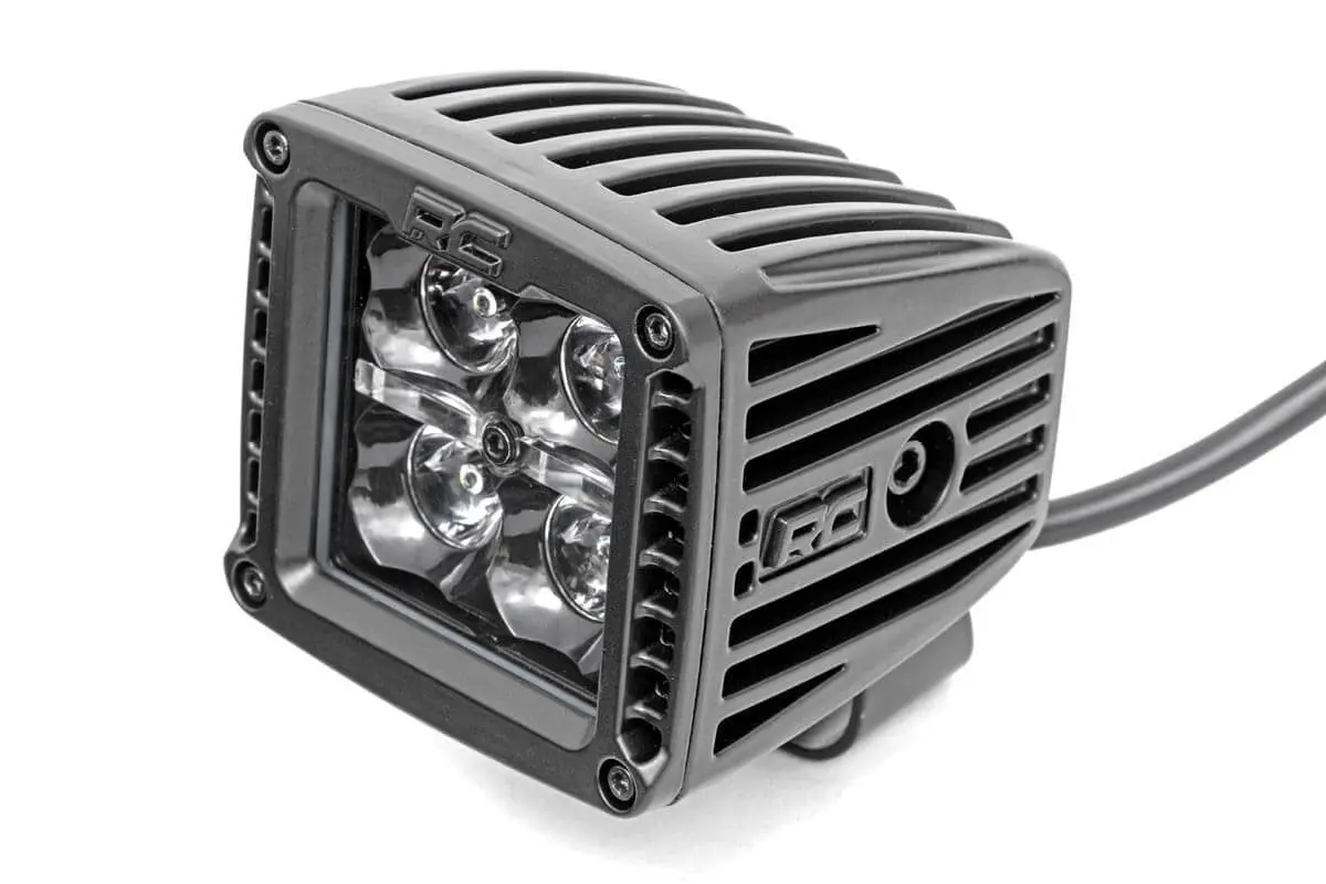 2 Inch Black Series Led Light Pods - Spot - Square - Cool White Drl 1