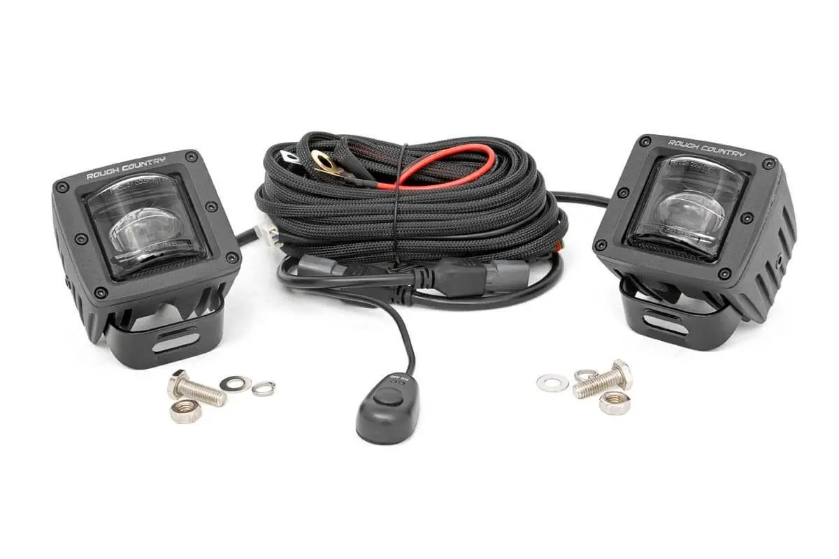 2 Inch Black Series Led Light Pods - Sae Fog - Pair 1